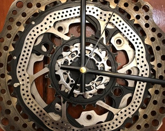 Clock from Recycled Bike Parts