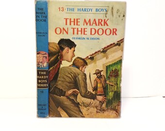 Hollow Book Safe The Hardy Boys The Mark on the Door Cloth Bound vintage Secret Compartment Box Hidden Security Box