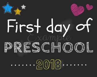 First day preschool Etsy