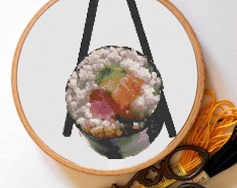 Sushi Cross Stitch Patern