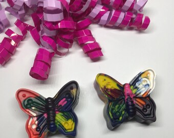 Butterfly Crayons, Butterfly Party Favors, Kids Birthday Party, Butterfly Party, Insect Party, Jumbo Crayons, Rainbow Crayons, Party Favors