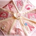 Personalized Bunting Blue/Pink Vintage Theme/Lace/Baby Girls bunting/Baby Shower/Nursery Decor/Christening/Naming ceremony/Gift Idea/Vintage