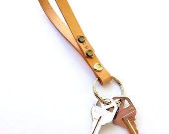 Leather Wristlet, Leather Keychain, Wrist Strap, Leather Key Strap, Gifts For Him, Gifts For Her, Custom Wristlet, Custom Wrist Strap