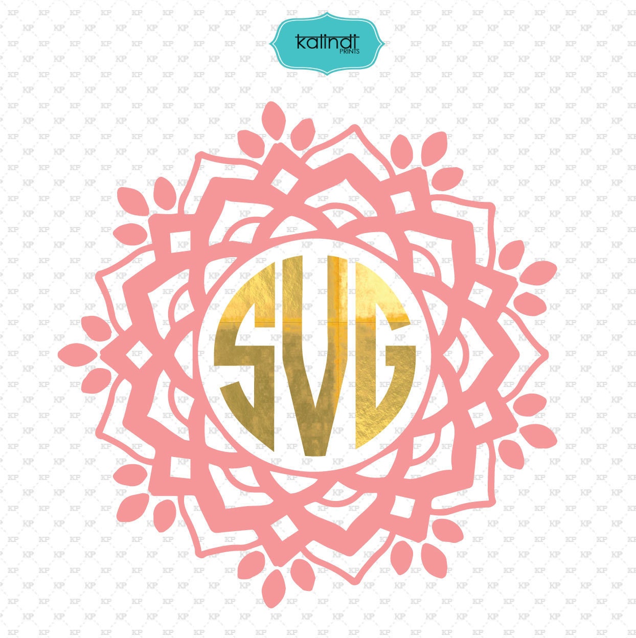 Free Free 166 Mandala Flower Monogram Svg SVG PNG EPS DXF File
