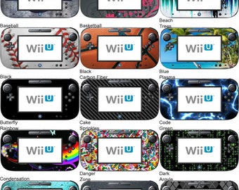 Choose Any 2 Vinyl Skin/Sticker/Decal Designs for the Nintendo Wii U GamePad