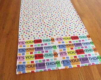 Happy Birthday Table Runner