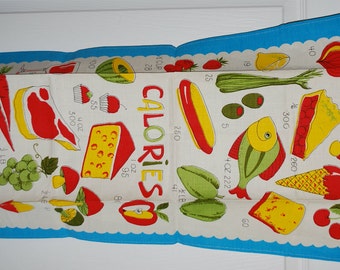 Count Your Calories Vintage Kitchen Towel