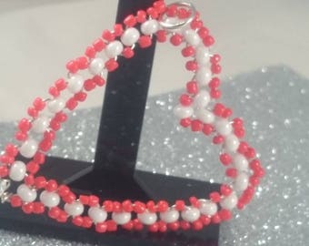 Here is my challenge of the month February one of my creations representing love large rock heart pendant charm