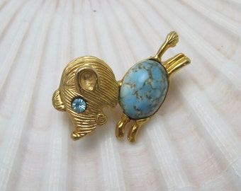 Vintage Dog Brooch Animal Figural Jewelry Jelly Belly