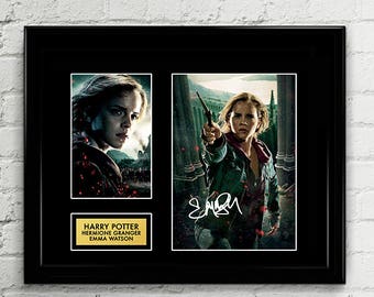 Emma Watson - Hermione Granger Signed Poster Art Print Artwork Reprint - Hogswarts Harry Potter Cursed Child by JK Rowling