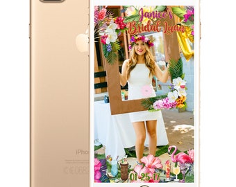 Tropical Luau SnapChat Filter for Birthdays, Bridal Showers and Parties - 10 Different Styles!