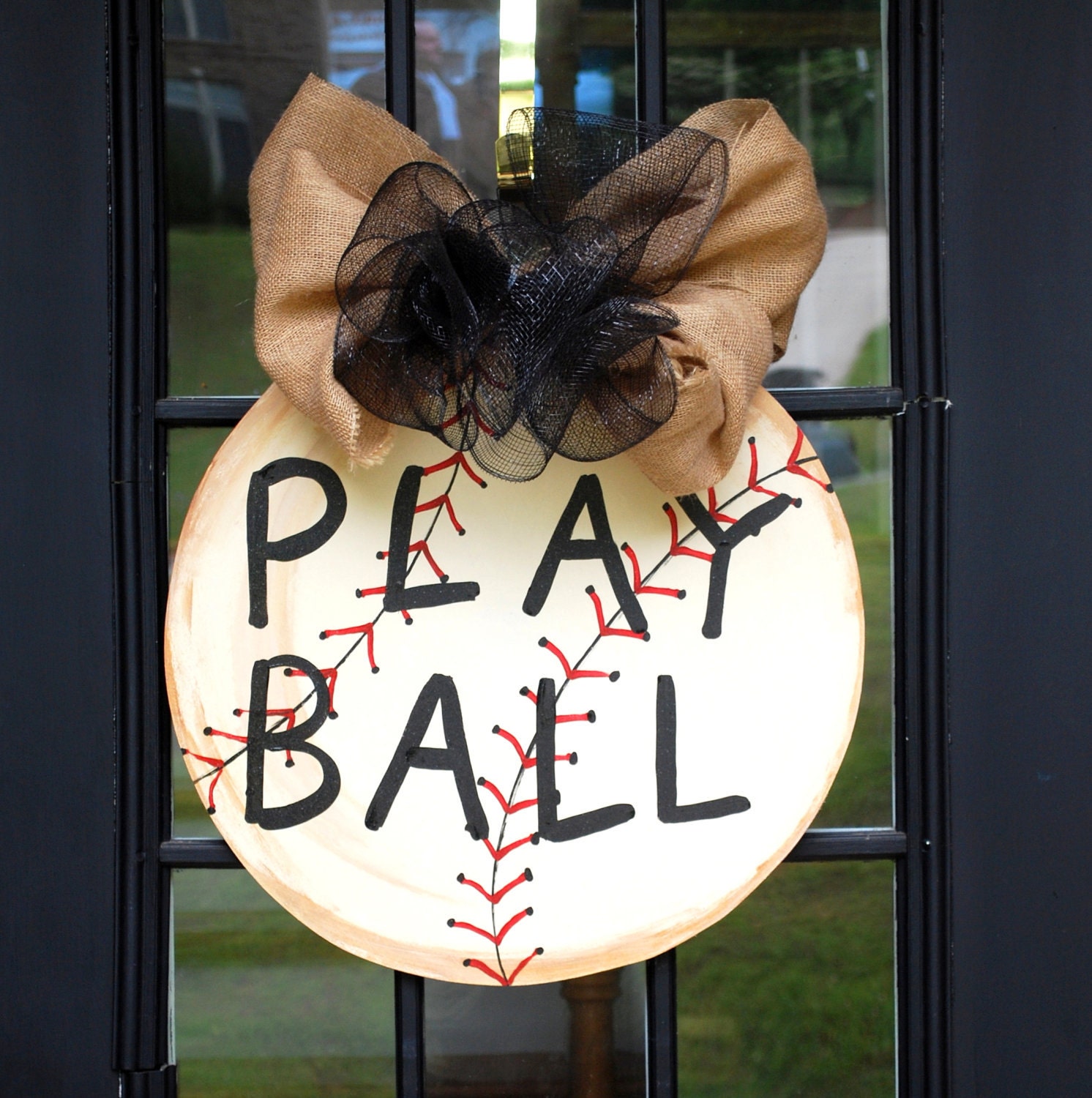 Door Hanger Baseball Baseball Wall Decor Sports Decor