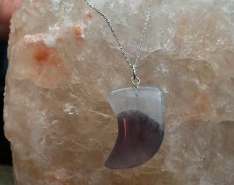 Amethyst Polished Horn Necklace