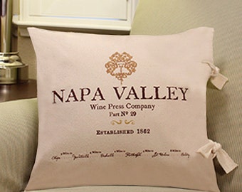 Napa Valley Estate Wine Press Pillow