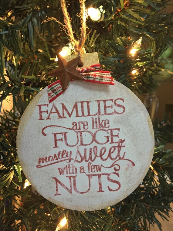 Items similar to Funny Christmas Ornament about Families. Making