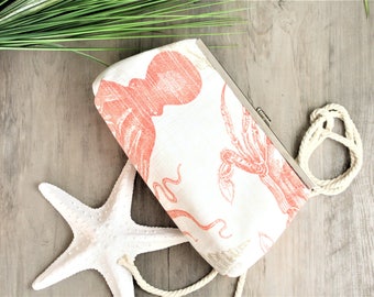 Beach Clutch, Beach Wedding, Crab Clutch, Beach Handbag