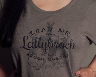 Lallybroch Tee Dolman Sleeve Triblend Shirt