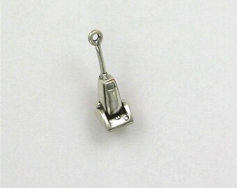 Sterling Silver 3-D Vacuum Cleaner Charm