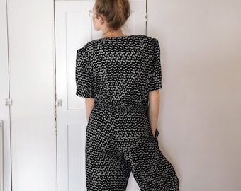 Black and White 90's Jumpsuit