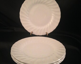 Olde Chelsea White by MYOTT STAFFORDSHIRE Salad Plate Set of 4