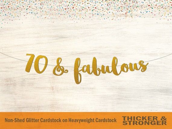 70th birthday banner