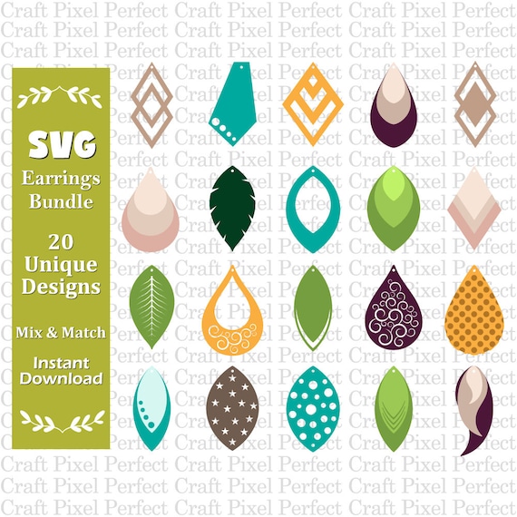 Download Earrings Template Svg Faux Leather Earrings Svg Earrings