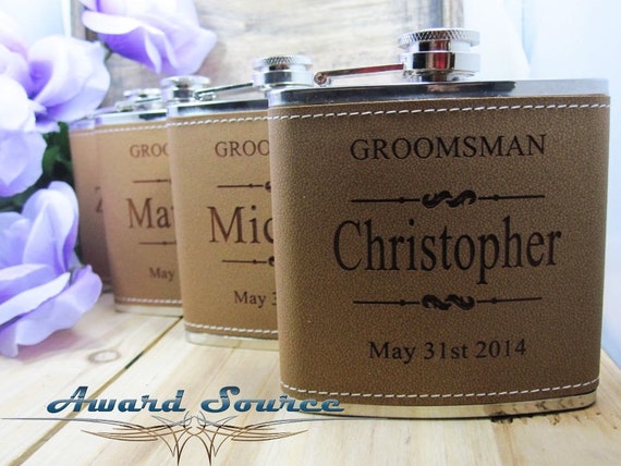 4 Personalized Wedding Flask