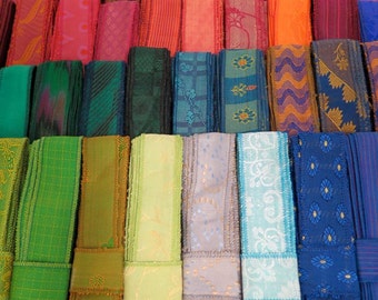 10 Yards of Silk Sari Borders, C82