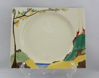 Early Bizarre by *CLARICE CLIFF* c1934 - *SECRETS* 23cm x 19cm Plate - Very Good Condition