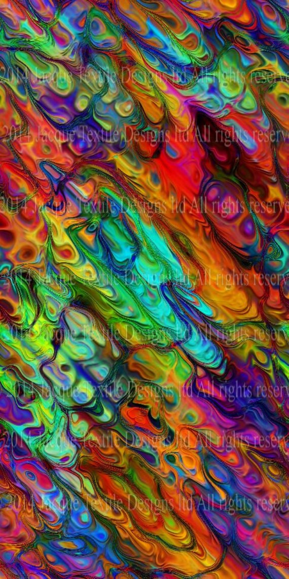 Fashion Textile Artist Vibrant ColorsSoft Minky Fabric By The Yard Fiber Art Blanket Home Decor Colors