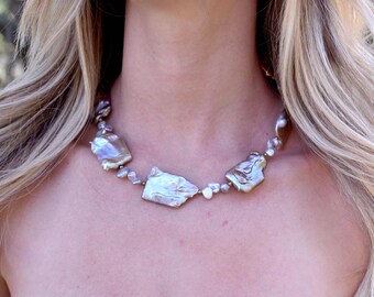 Pink Keshi Pearl Necklace