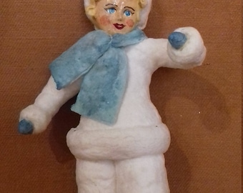 Christmas Spun cotton ornament "Clown"