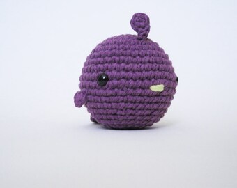 Violet Fat Bird-Amigurumi Bird