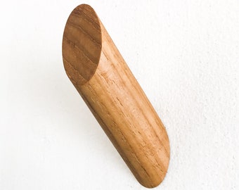 TEAK TURNED WALLNUTS | Modern Wall Hooks