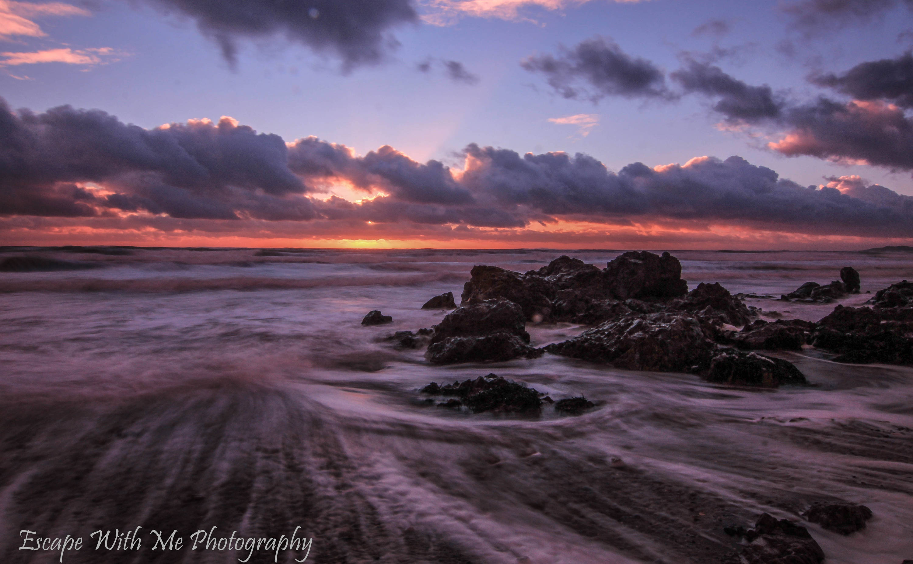 Stormy Beach Sunset