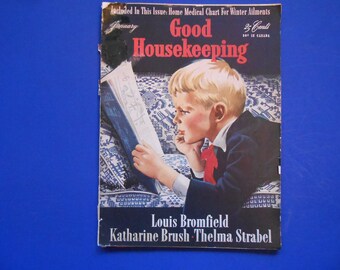 Vintage Good Housekeeping Magazine, January, 1941