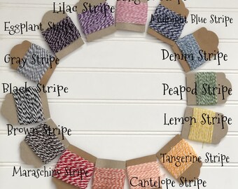 Bakers Twine/10 yards Twine/Stripe/Stripe Twine