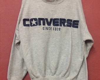 vintage converse big logo sweatshirt skate hip hop swag size medium