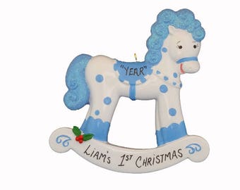 Baby Boy's Personalized 1st Christmas Ornament - Baby's 1st Christmas Ornament - Baby's First Christmas Ornament Boy or Girl