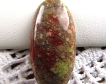 Autumn Jasper 30x15mm Oval Cabochon for Bezel Setting or Wire Wrapping
