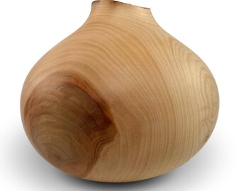 Simplified Elegance - Sycamore Hollow Vessel - Woodturned Vessel - Sale