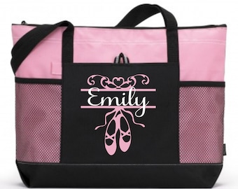 Girl Dance Tote, Personalized Dance Bag, Custom Dance Bag, Tween Dance bag, Teen dance bag