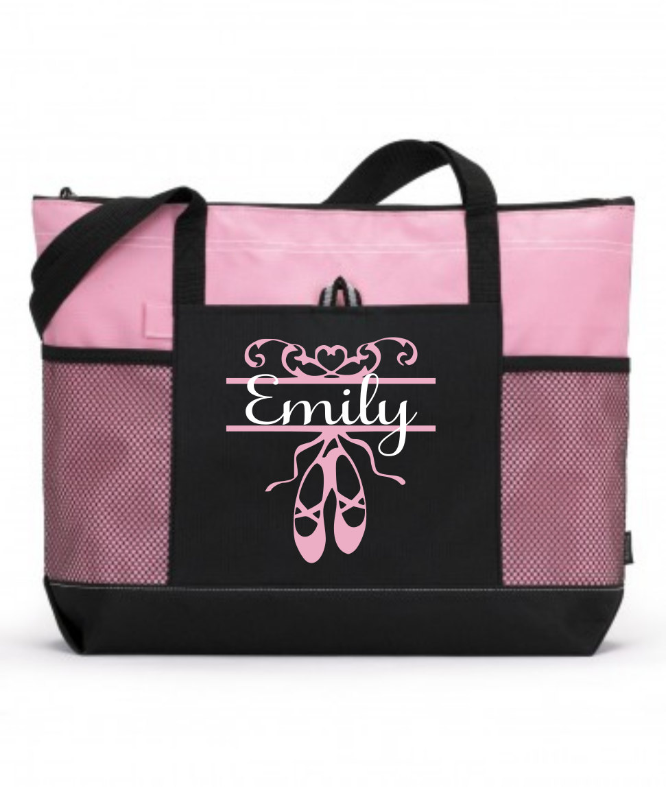 Girl Dance Tote Personalized Dance Bag Custom Dance Bag