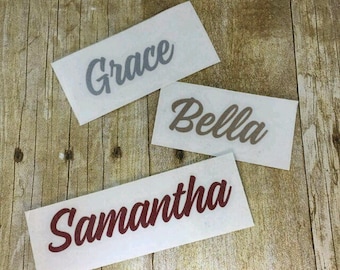 Glitter Name decal, Car decal, Sticker, Car sticker, Name sticker, Vinyl decal, Personalized, Yeti decal, Gift, laptop decal, tumbler decal