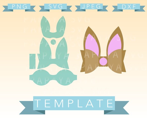 Download Diy Easter Bow Template Cut File SVG PNG JPEG dxf