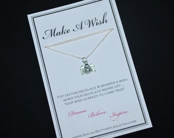 Camera Photographer Wish Necklace - Buy 3 Items, Get 1 Free