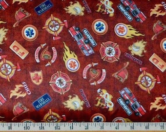 Quilting Treasures. 5 Alarm. Shields Brick. - Choose your cut and fabric