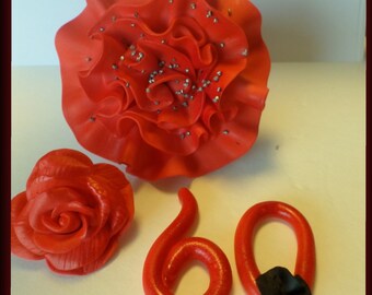 Edible Flowers Cake Topper