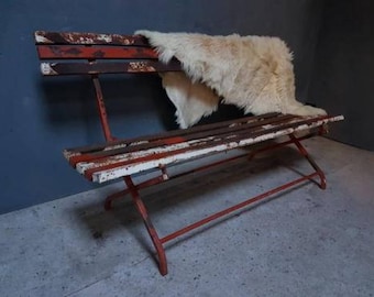 Old industrial Retro Bench