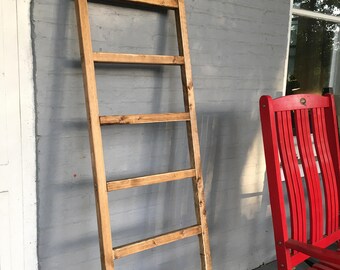 6ft x 21 "Kennedi Collection" Rustic Ladder- Hand Crafted in USA